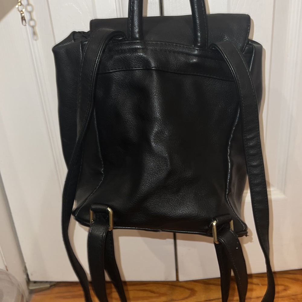 Black mini backpack - Picture 3 of 4